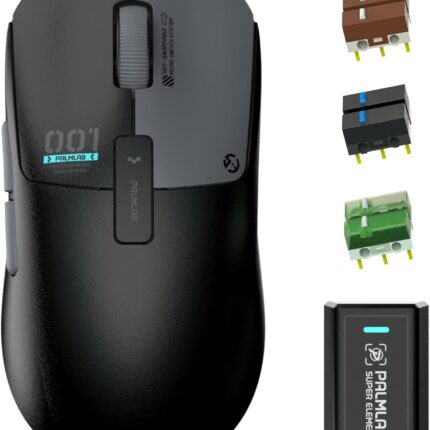 Lancer.001 PRO 8K Wireless Gaming Mouse, 65g Lightweight, Hot-Swappable Switches, PAW3950 Sensor with 32,000 DPI