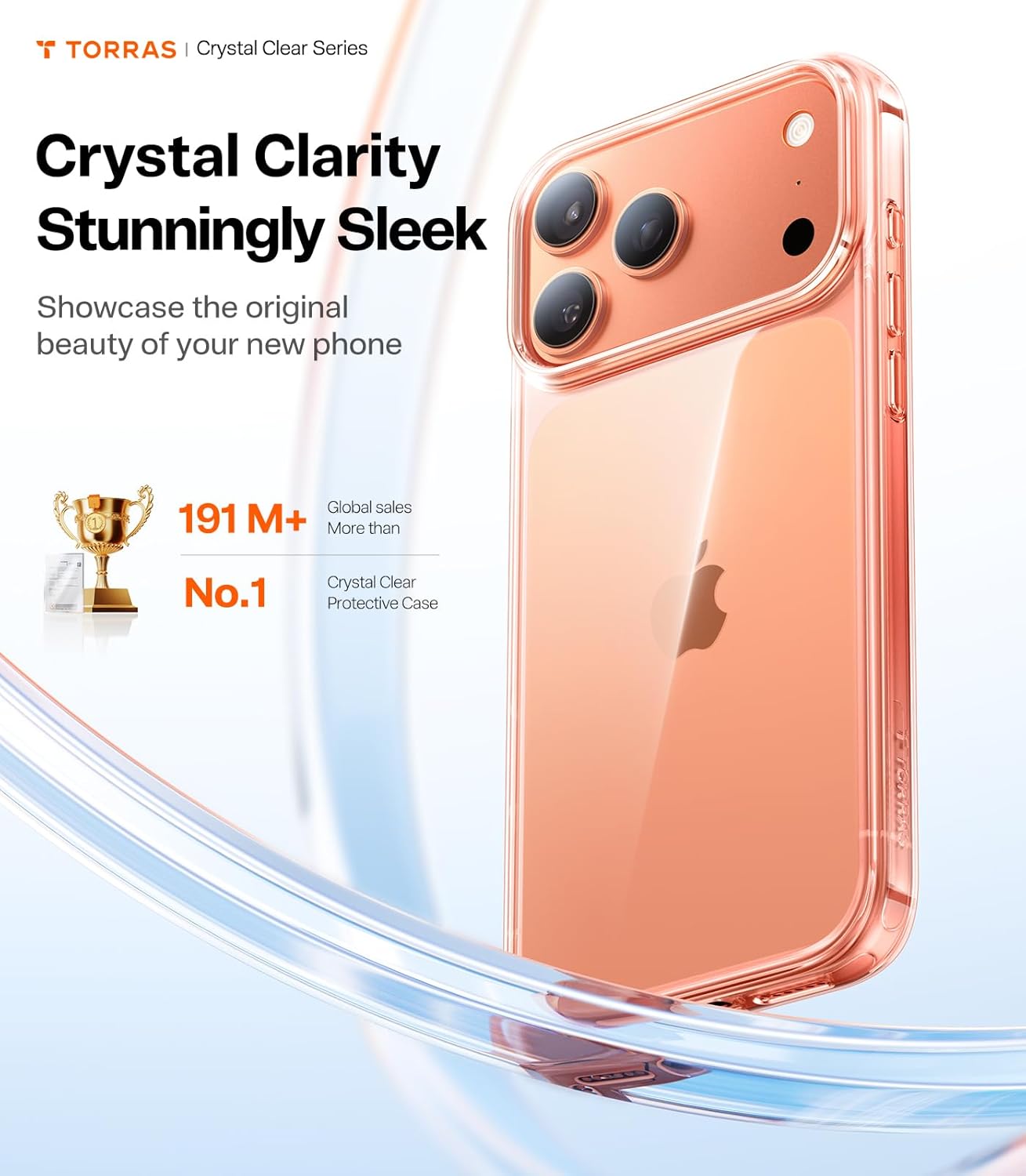 TORRAS for iPhone 17 Pro Case Crystal Clear, Ultra-Thin, 2025 Upgraded Non-Yellowing, Military-Grade Protection, Transparent Slim Case for iPhone 17 Pro Phone Case, Soft, Anti-Scratch, Clear - Image 2