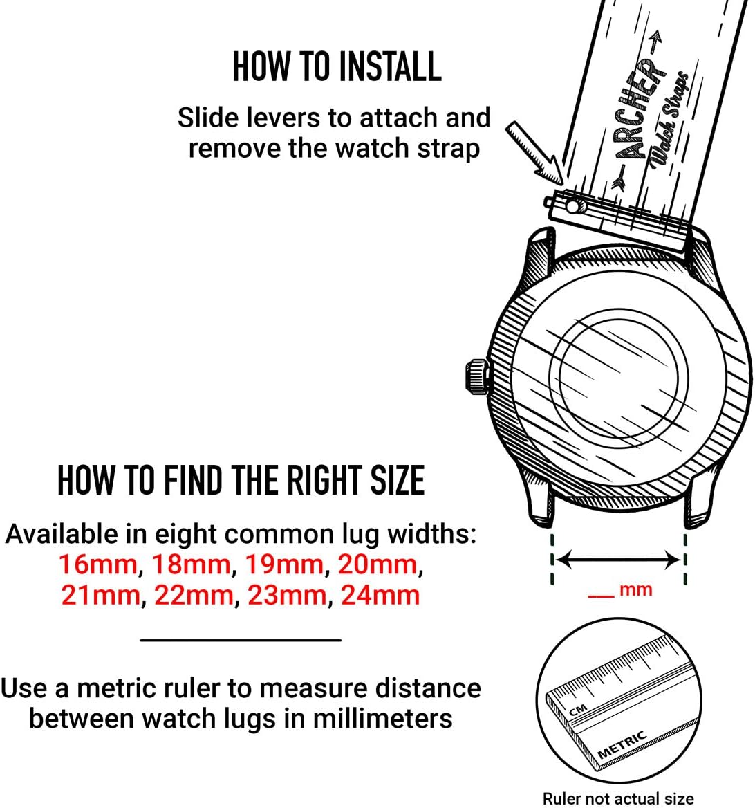Archer Watch Straps - Soft Silicone Quick Release Watch Bands - Image 2