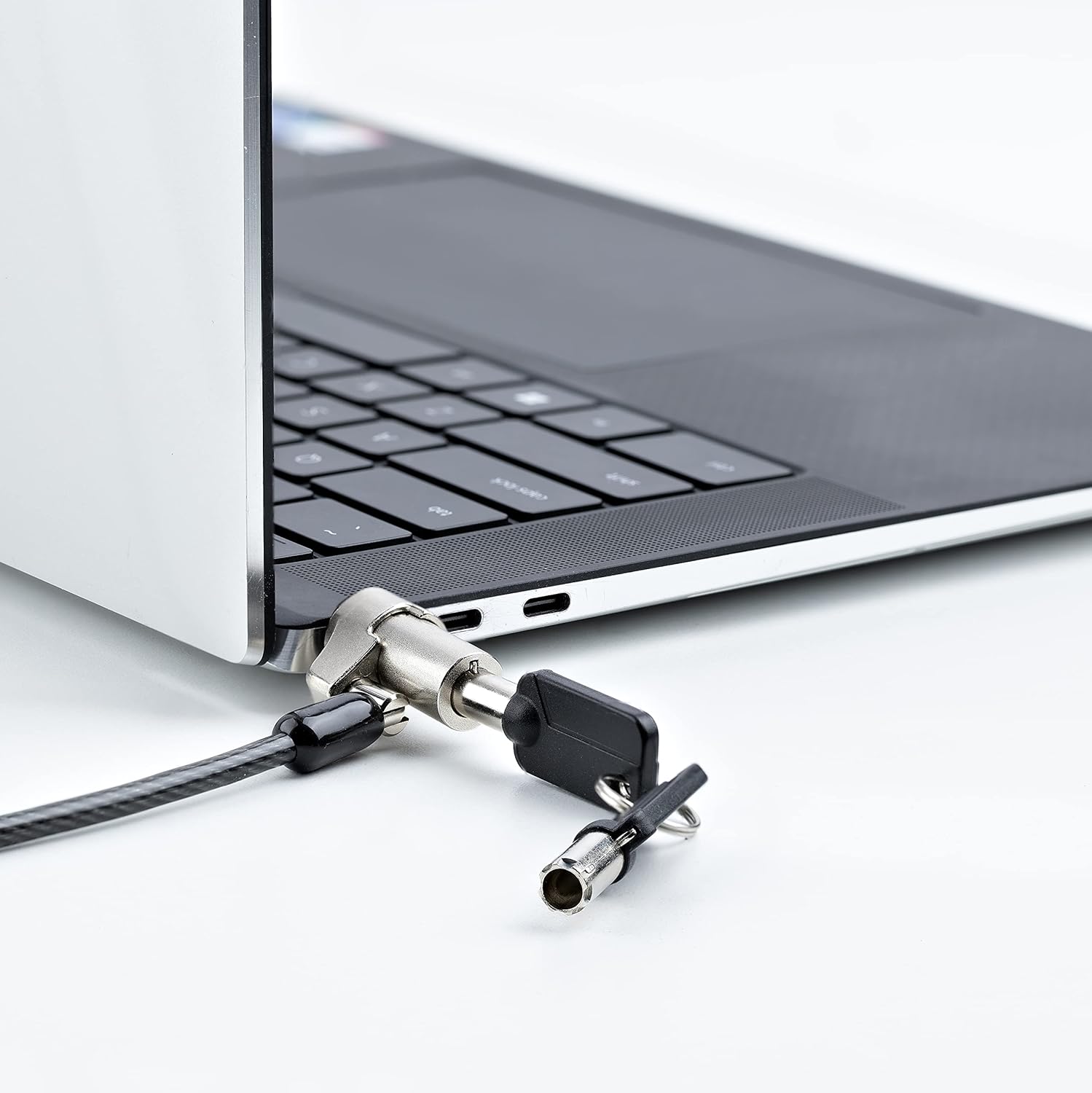 StarTech.com Laptop Cable Lock Compatible with Noble Wedge; 6.6ft (2m), Anti-Theft Keyed Lock, Security Cable for Dell XPS/Latitude/2-in-1 Notebooks, Steel Cable Lock for Laptop, TAA - Image 5