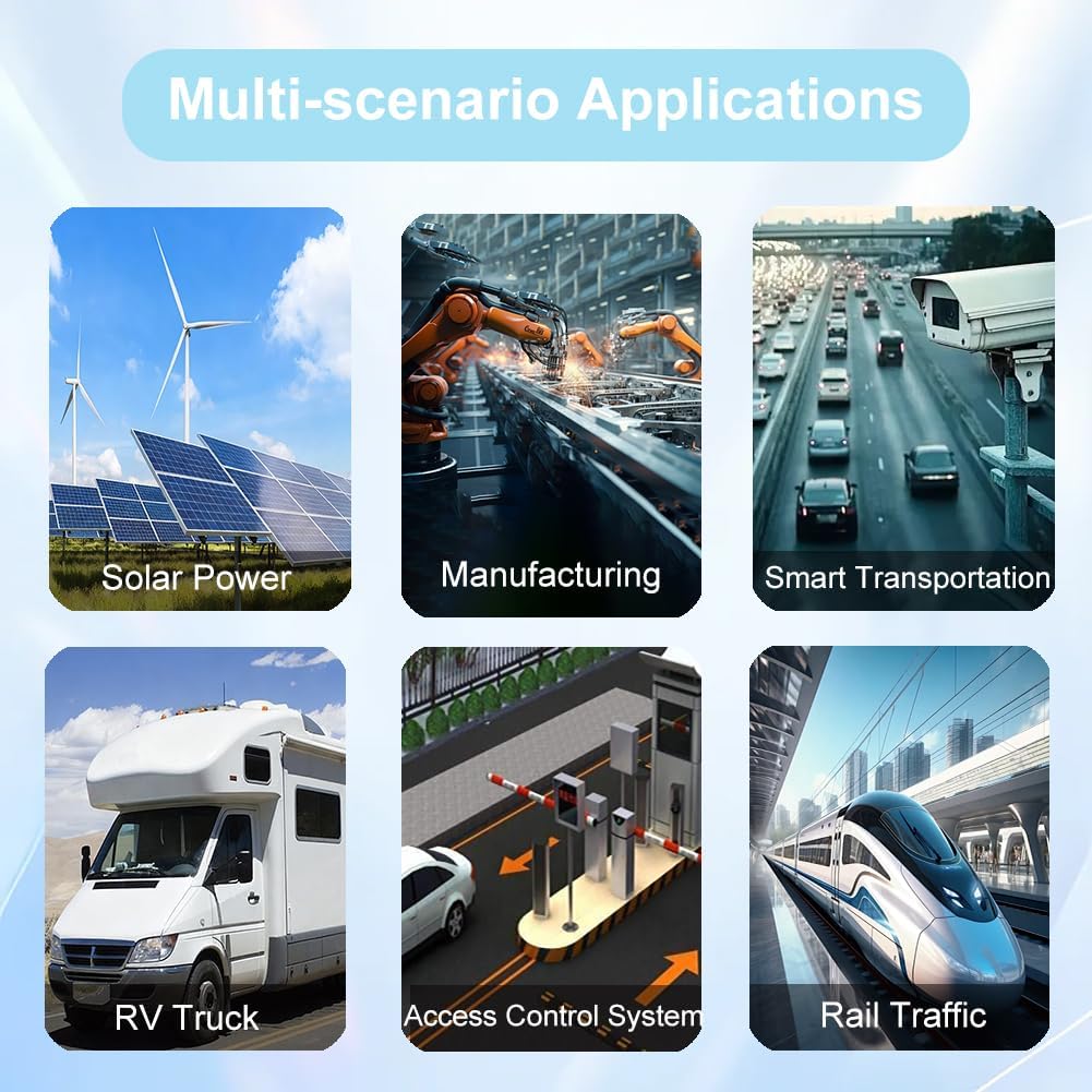 Industrial 2 PoE Ports Gigabit Fiber Media Converter, Boost Voltage Input DC9-57V to 48V Max PoE Output 60W, 1 SFP and 2 RJ45 IEEE802.3af/at 30W Fiber Switch, for Solar Power/RV Truck - Image 7