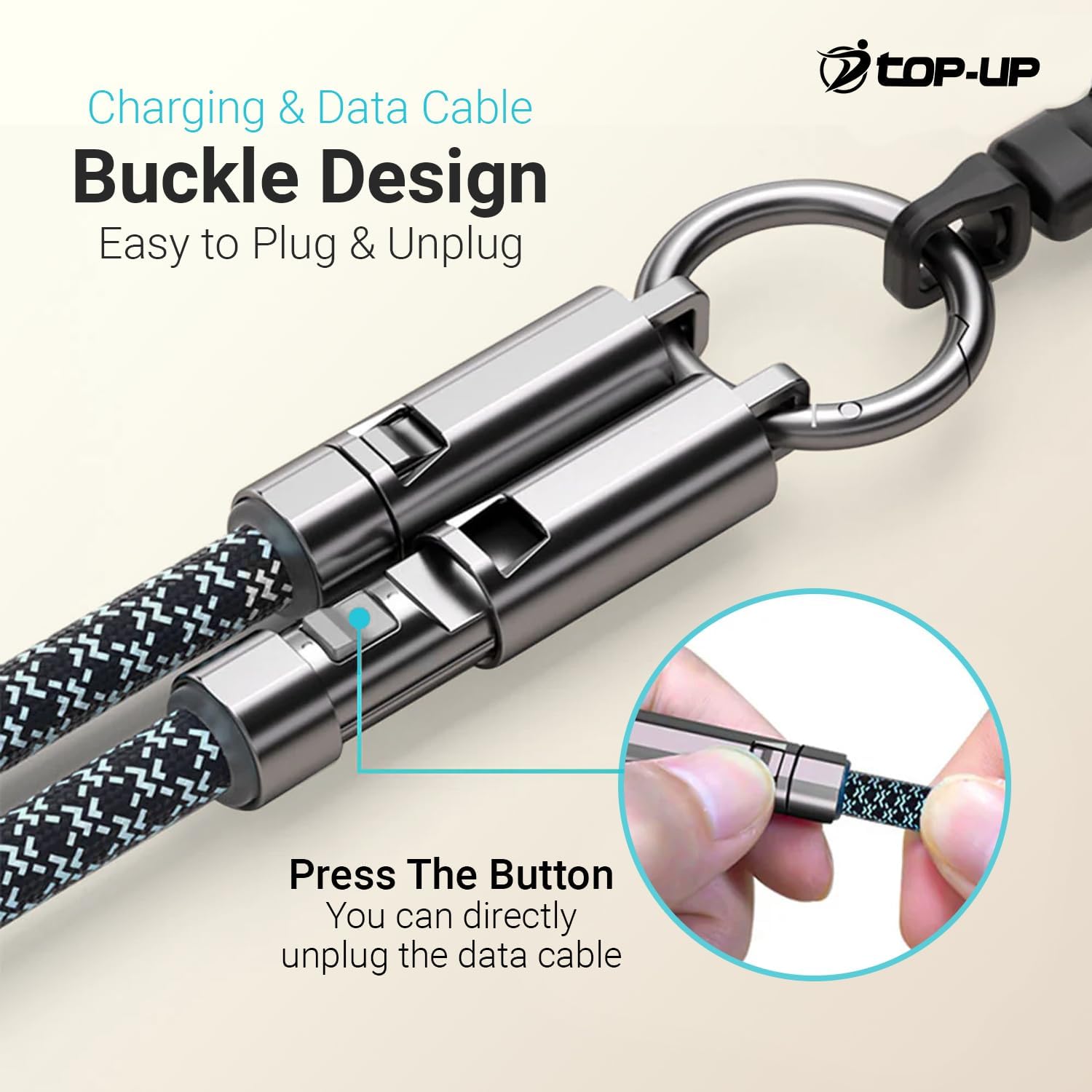 TOP-UP Lanyard – Cell Phone Strap with 240W USB C Charging & Data Cable – Durable Travel Essentials for iPhone 17/16/15 - Image 4