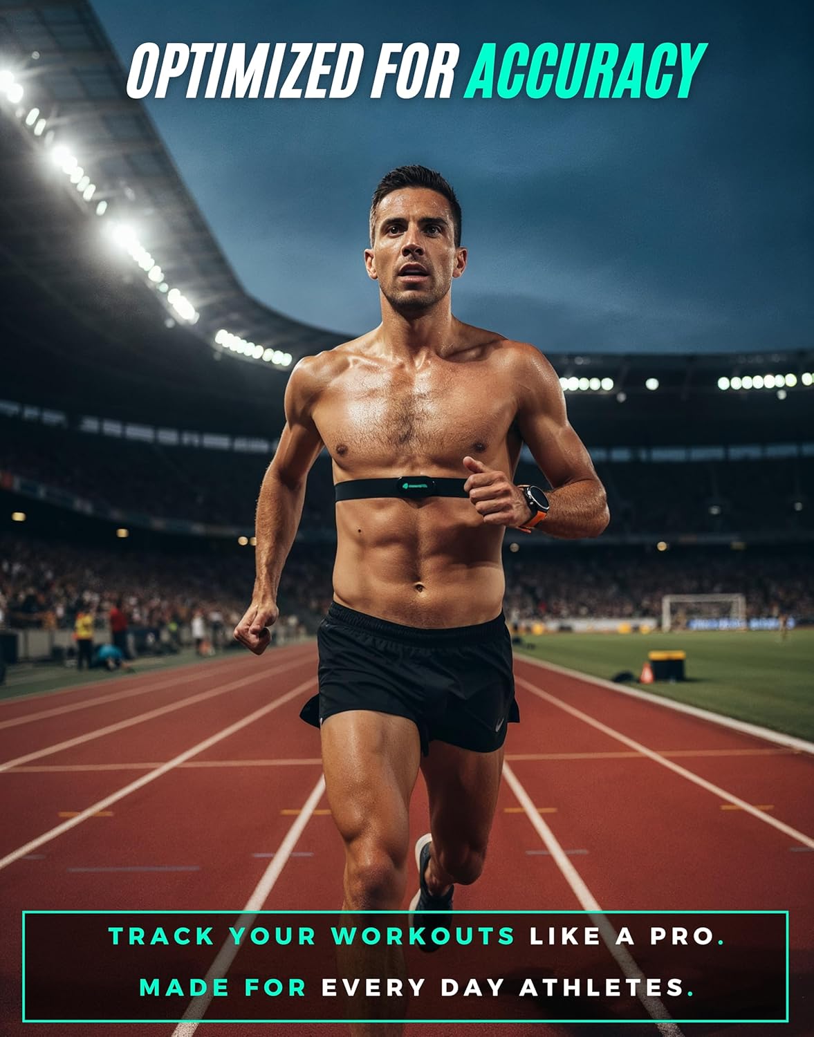 Powr Labs Bluetooth and ANT+ Heart Rate Monitor Chest Strap - All Day Comfort, Easy Connectivity - Compatible with Polar, Garmin, Peloton, Wahoo - Image 3