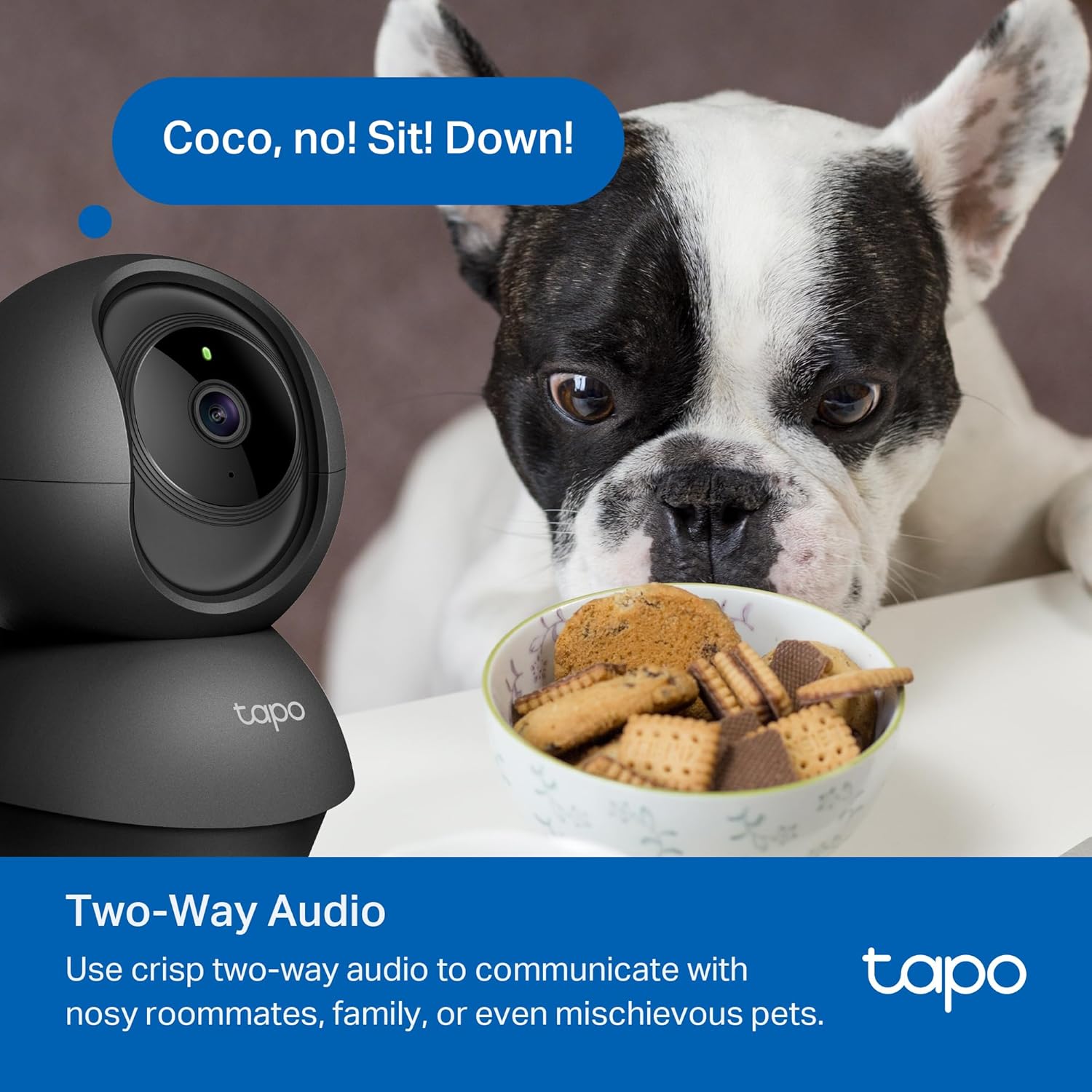 Tapo 1080P Indoor Pan/Tilt Wired Security Camera - Works as a Baby & Pet Monitor, Motion Detection, 2-Way Audio, Siren, Night Vision, Subscription-Free Local Storage or Optional Cloud, Black, C201 - Image 7