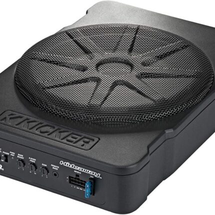 Kicker 51HS10 Hideaway Compact Powered Subwoofer, 10-Inch