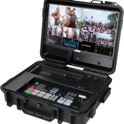 Osee GoStream Duet Kit All in One Pro Live Streaming Multi-Camera Video Mixer Switcher Recorder Player Kit 4 HDMI&SDI in USB-C I/O with 14 Inch Monitor Built-in DC-to-Type C Cable NDI(Free Activated)