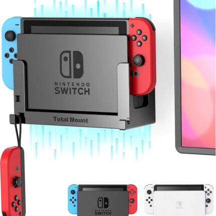 TotalMount Wall Mount for Nintendo Switch 1 (Mounts Switch 1 by TV) – Switch 1 Black