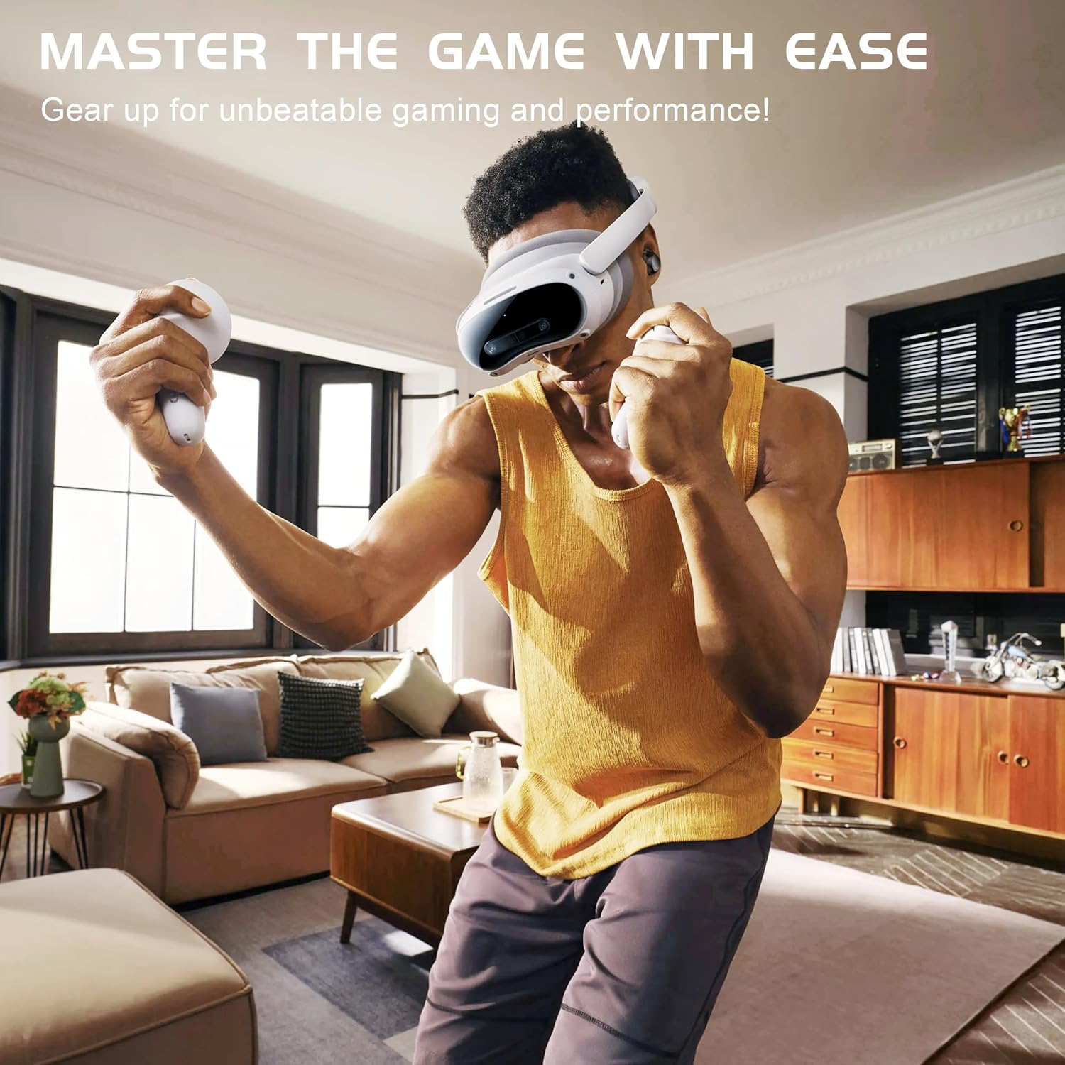IAMJOY Gaming Earbuds, 20ms Low Latency, Wireless Game Earbuds with LED Display, 90H Play Time, 2.4GHz & Bluetooth, Noise-Canceling Mic Compatible with Meta Quest, PS5/4, VR, Switch, PC - Image 7