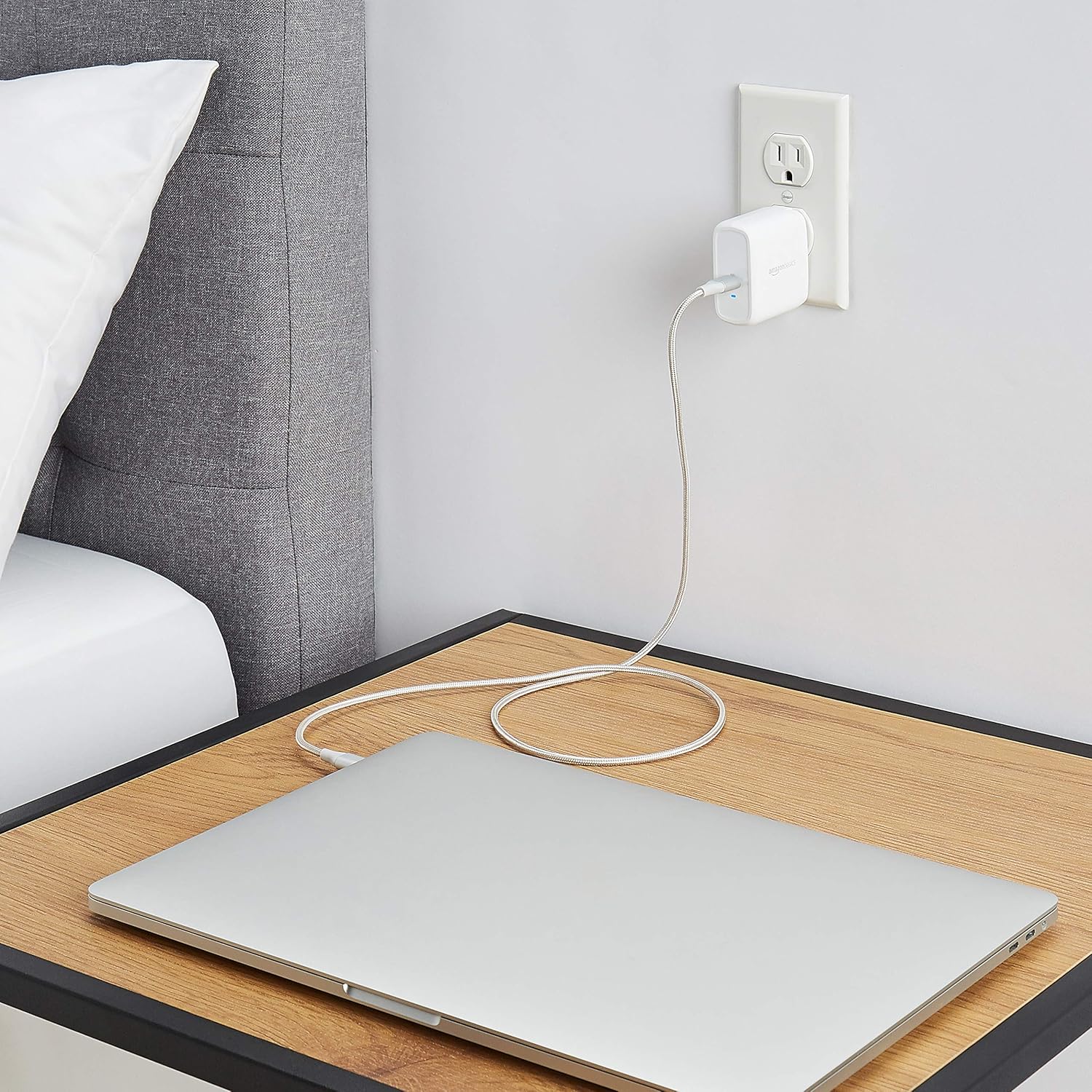 Amazon Basics 65W One-Port GaN USB-C Wall Charger with Power Delivery PD, Foldable Plug, for Laptops, Tablets & Phones, White - Image 8