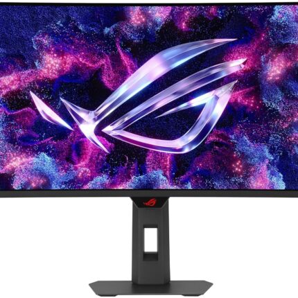 ASUS ROG Strix 34” OLED Curved Ultrawide Gaming Monitor (XG34WCDMTG) – 240Hz, 0.03ms, FreeSync & GSYNC Compatible, Android 14 Google TV, WiFi 6, NVIDIA GeForce Now, Dolby Vision, Dolby Atmos