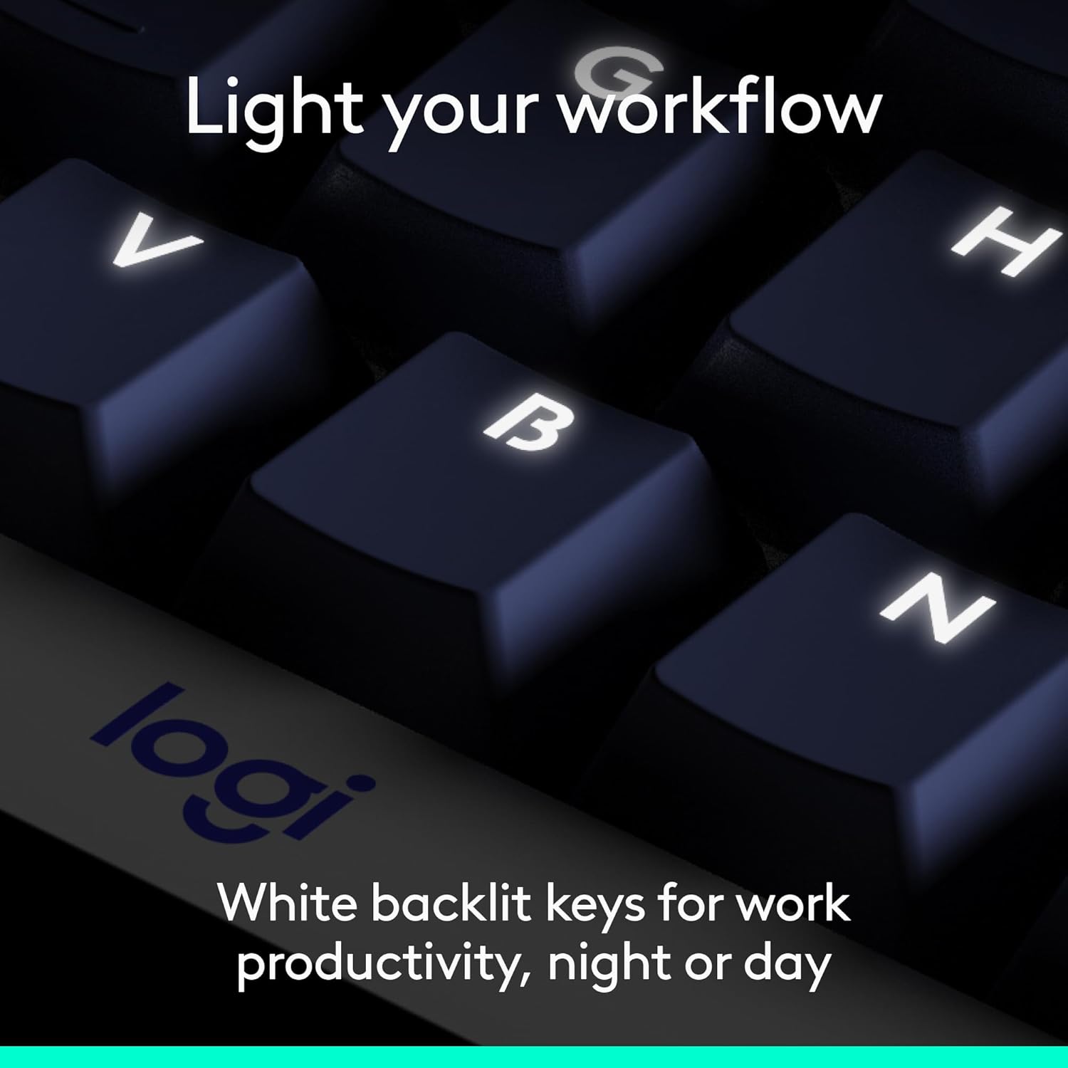 Logitech Alto Keys K98M Wireless Mechanical Clicky Keyboard, Customizable Keyboard with Vibration Absorbing Gasket, Backlit Keys, Bluetooth, USB-C Charging, for PC, Mac, Laptops - Graphite - Image 4