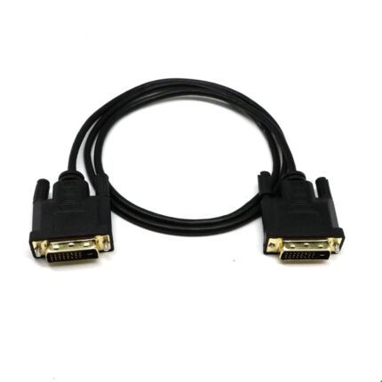 MMOBIEL DVI to DVI Cable Adapter - Male DVI-D Dual Link - Cable Converter Supports Monitor, PC, TV, Gaming, Projector - 1080p Full HD 60Hz - Gold Connector 6.6ft / 2 m