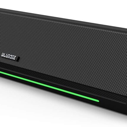 BLUEDEE Computer Speakers for Desktop PC, Computer Sound bar, HiFi Stereo Speakers for Computer Desktop, Bluetooth 5.0 and 3.5mm Aux-in PC Soundbar, USB/USB C Powered Gaming Speakers for pc, Laptop