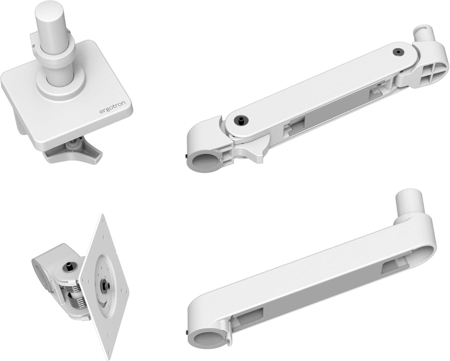Ergotron – Upgraded LX Pro Premium Monitor Arm, Single Monitor Desk Mount – fits Flat Curved Ultrawide Computer Monitors up to 34 Inches, 4 to 22 lbs, VESA 75x75mm or 100x100mm – White - Image 8