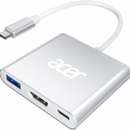 Acer USB C to HDMI Adapter, 4K USB C Hub with 100W PD for Laptop/Monitor/TV