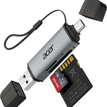 acer SD Card Reader USB C, Dual Slots USB Type C to Micro SD Card Adapter