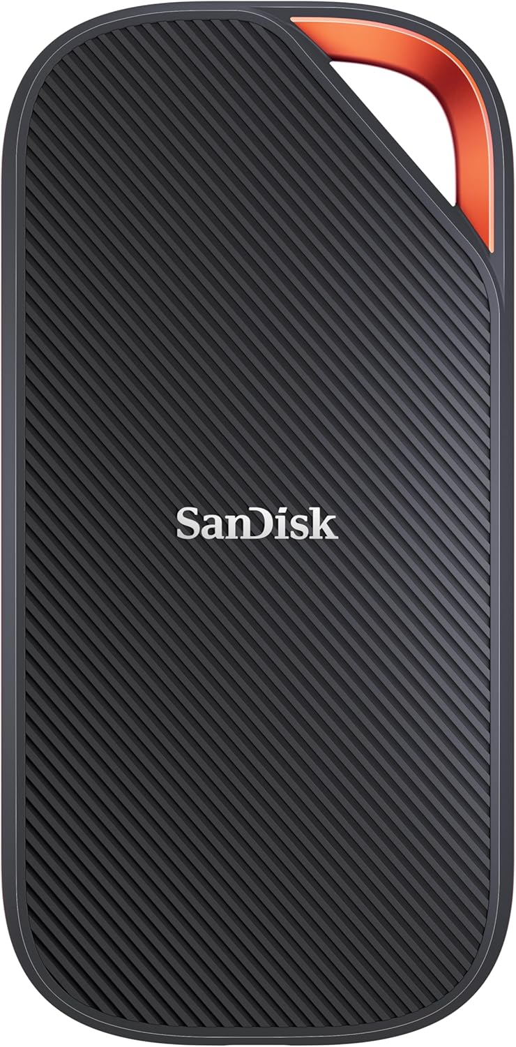 Sandisk 4TB Extreme PRO Portable SSD with USB4, Up to 3,800MB/s Read Speeds